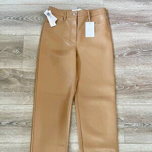 NWT - Wilfred Melina Vegan, Faux-Leather High Rise Pant - size 2